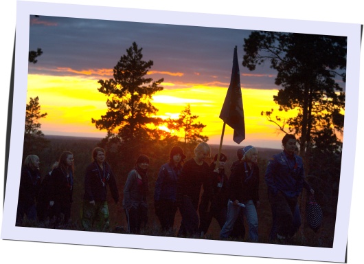 Auringonlasku Aihkilla