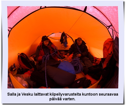 Kiipeilykamojen 
huolto